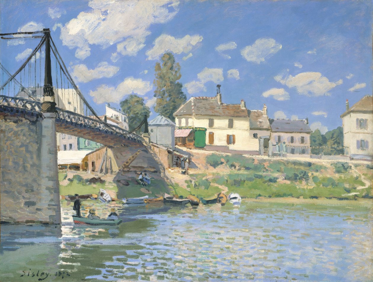 Bron i Villeneuve-la-Garenne av Alfred Sisley
