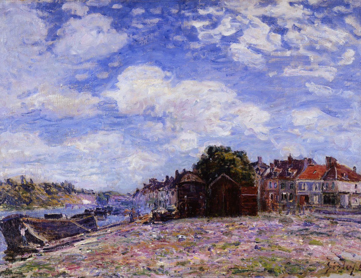 The Loing i Saint-Mammès av Alfred Sisley
