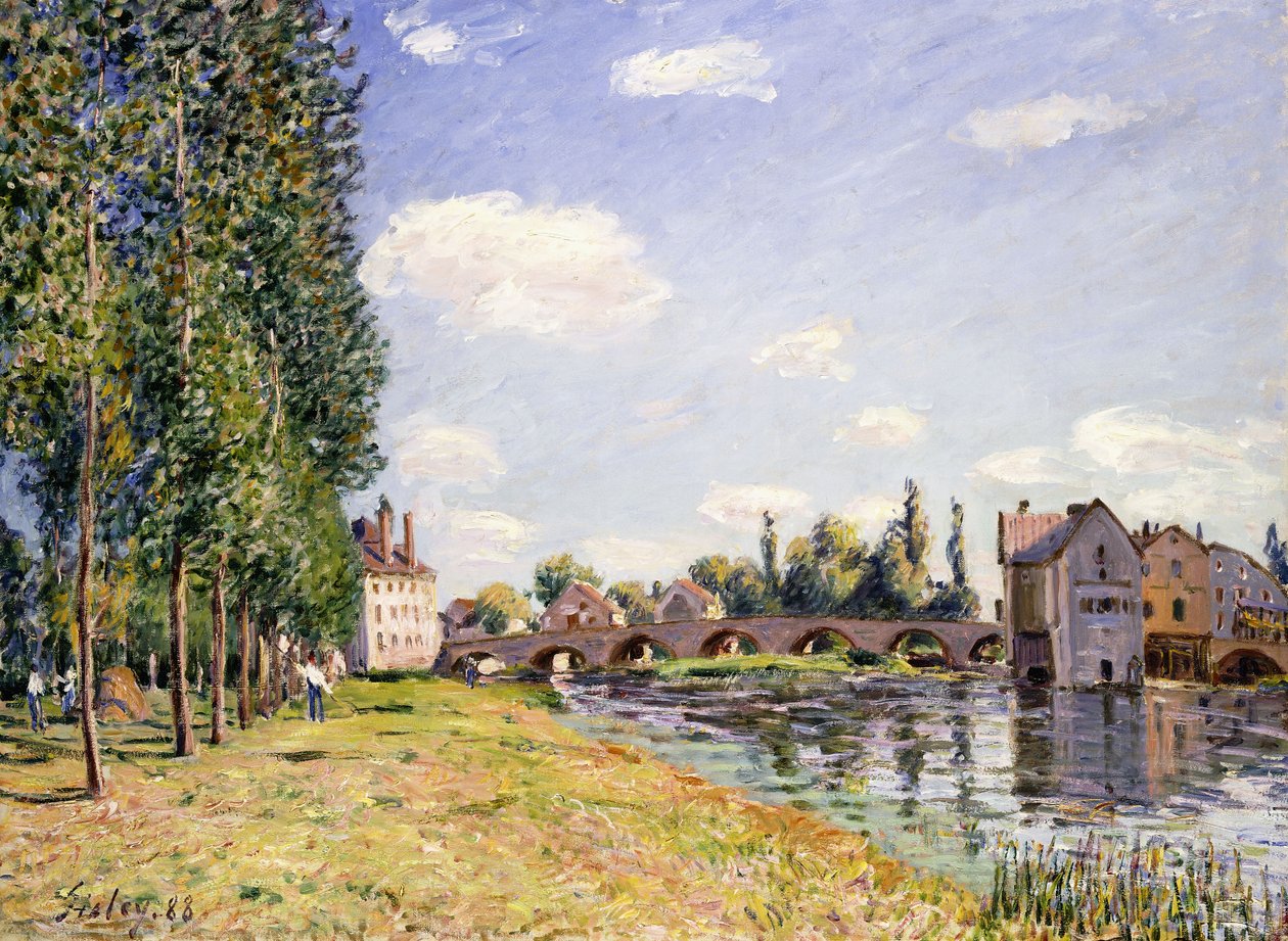 Moretbron sommaren 1888 av Alfred Sisley