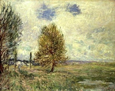 Slätten vid Veneux-Nadon av Alfred Sisley