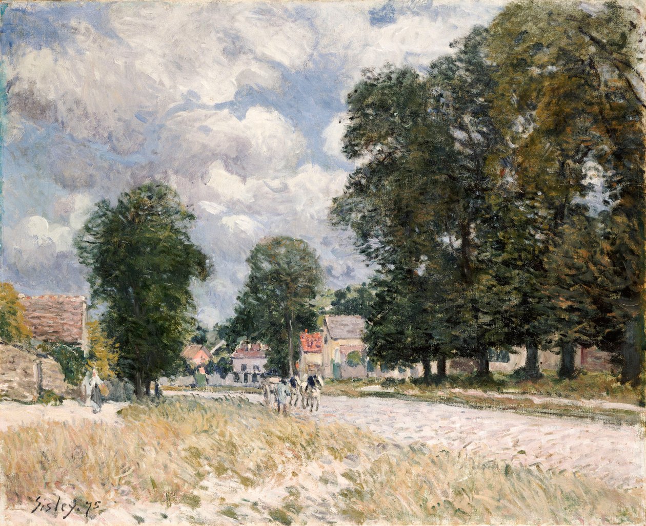 Vägen till Marly-le-Roi av Alfred Sisley