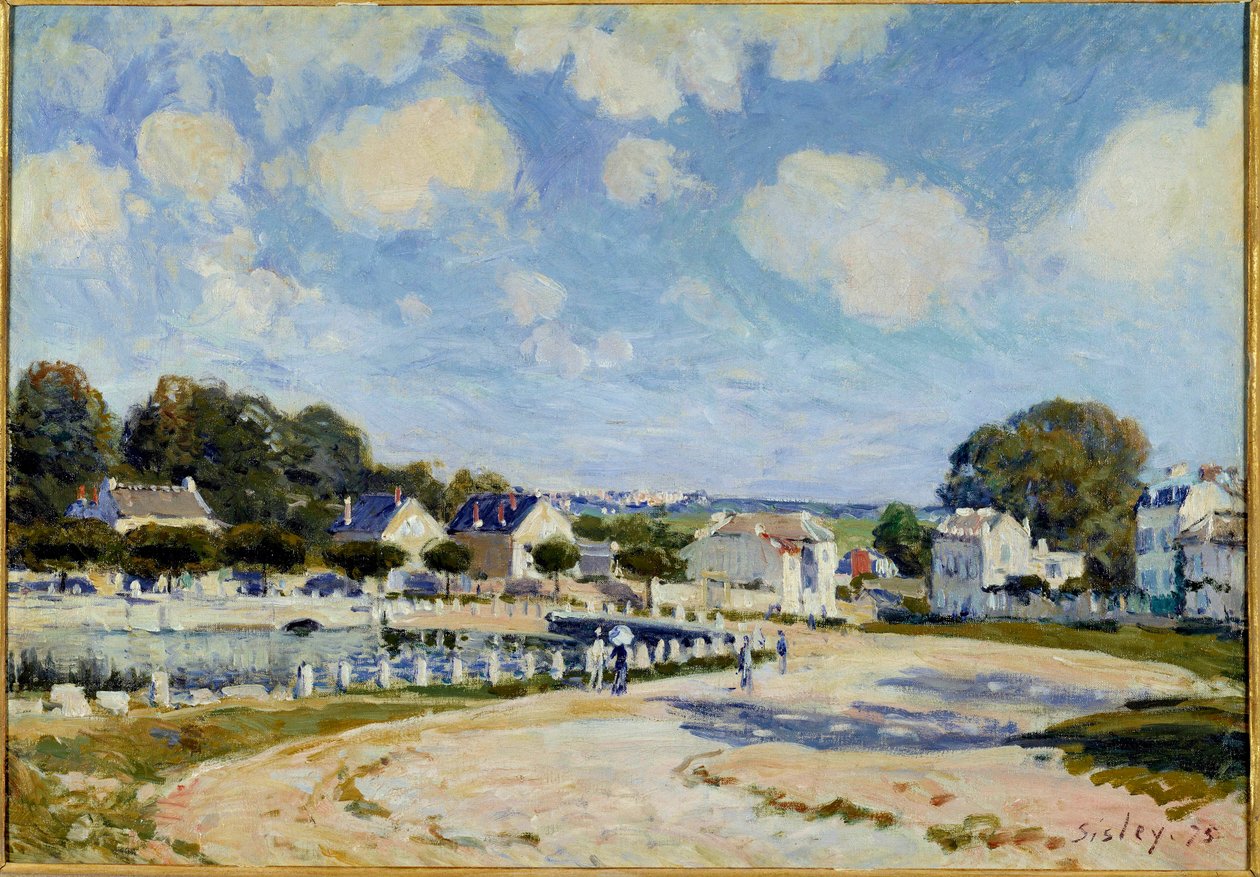 Bevattningsplatsen vid Marly-le-Roi av Alfred Sisley