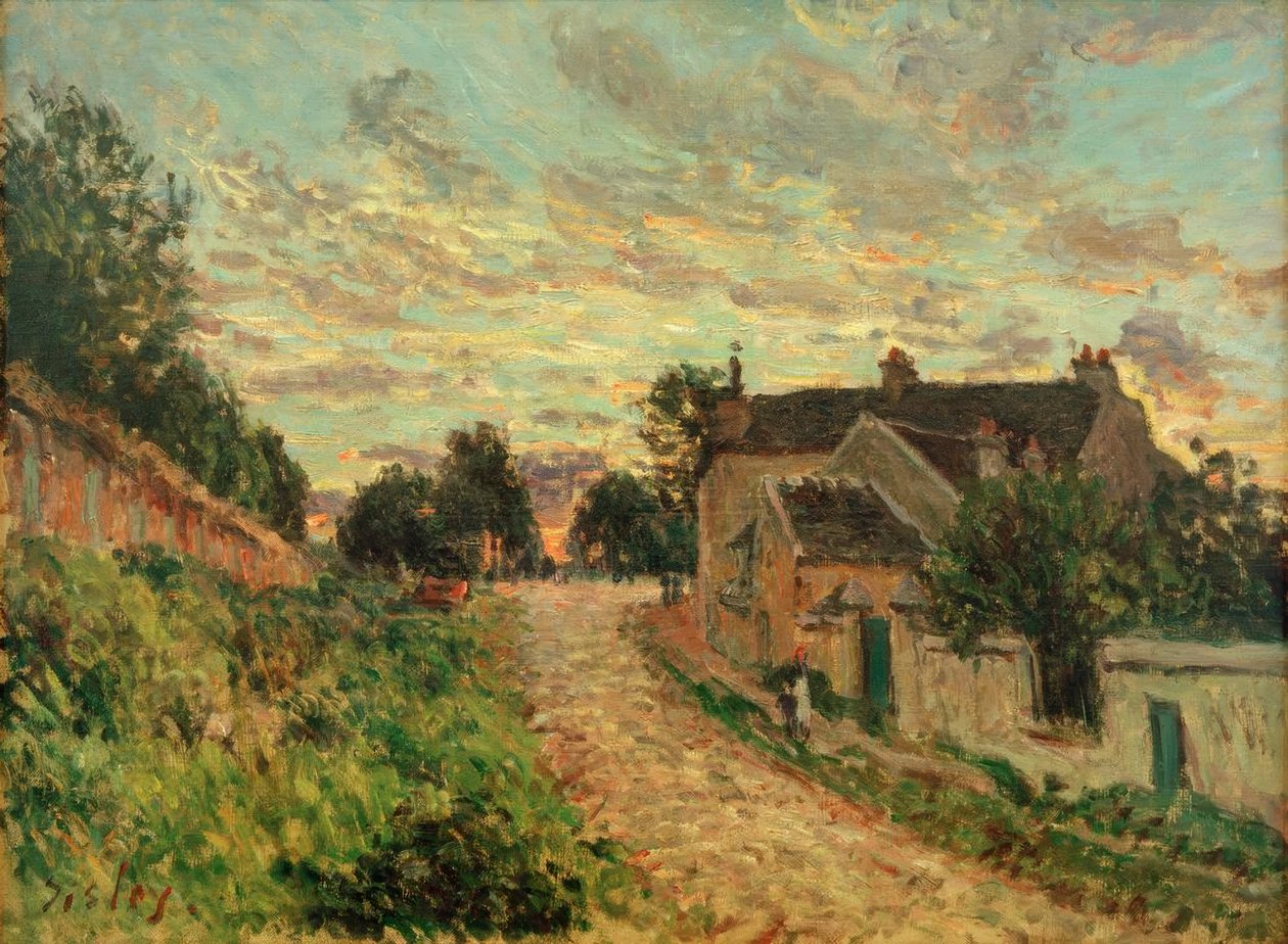 En stig i Louvecienne av Alfred Sisley
