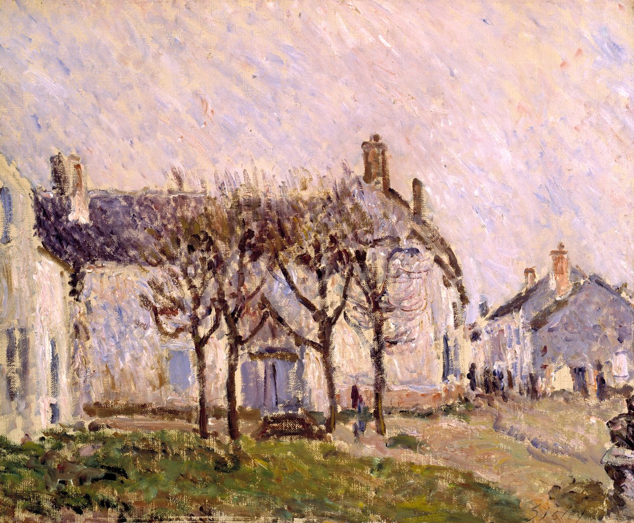 Village Street, Moret-sur-Loing, ca 1894 (olja på duk) av Alfred Sisley