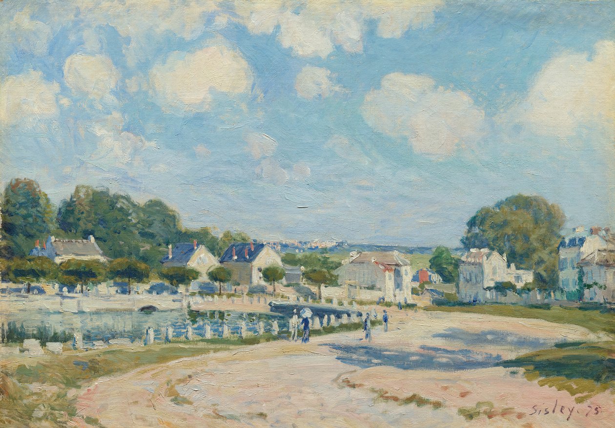 Watering Place vid Marly, 1875. av Alfred Sisley