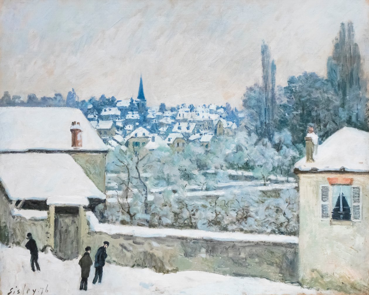 Vinter i Louveciennes av Alfred Sisley
