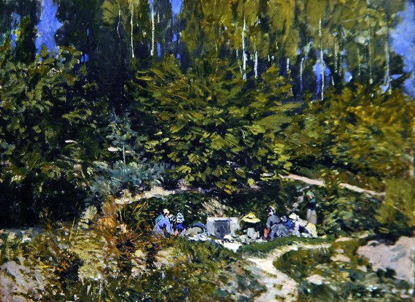 Kvinnotvätt av Alfred Sisley