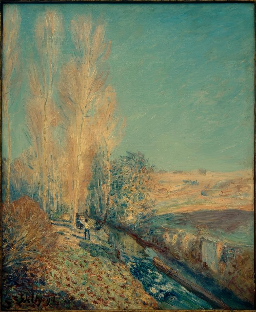 Saint-Martins sommar - Morets omgivningar av Alfred Sisley