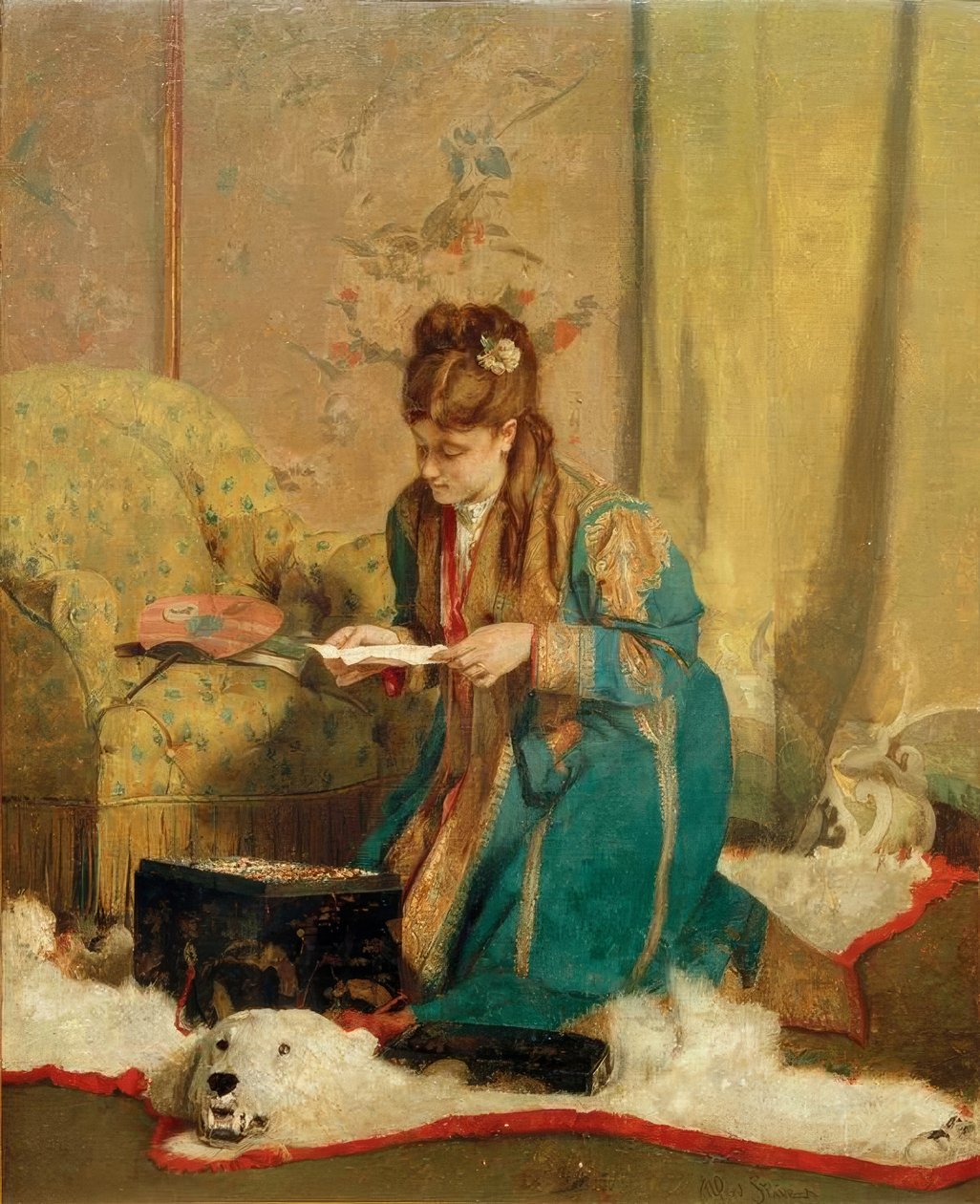 A.Stevens, Smyckeskrinet av Alfred Emile Stevens