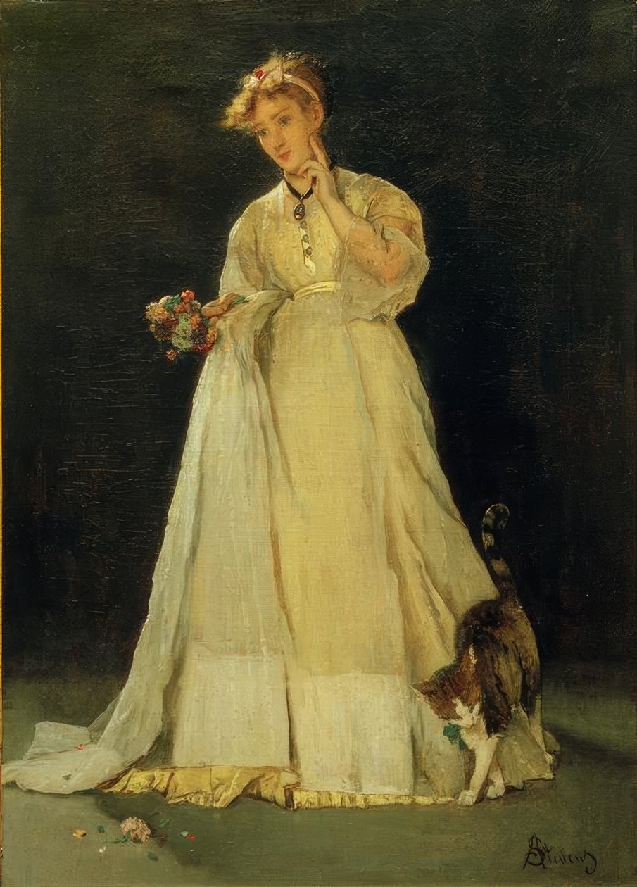 A.Stevens, Ophelia eller The Tattered Bouquet av Alfred Emile Stevens