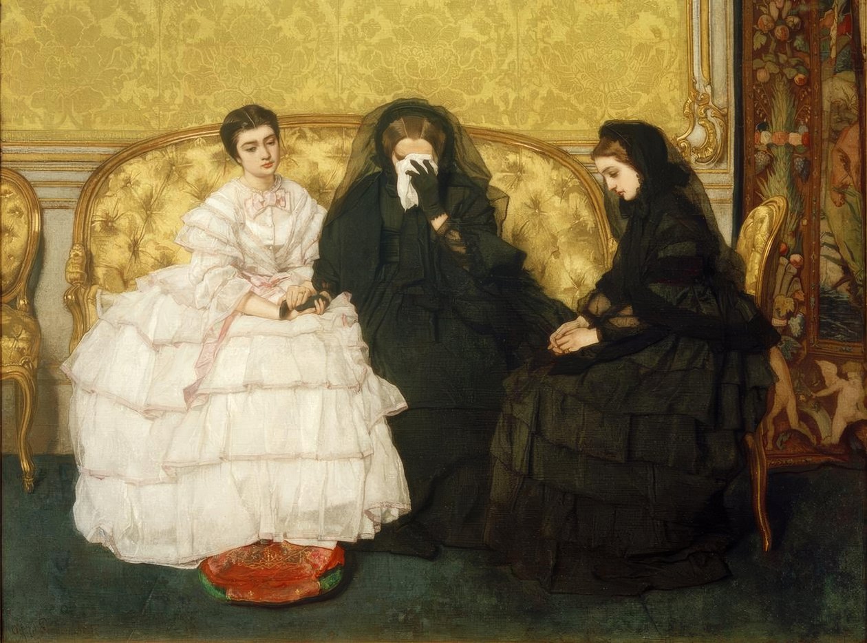 A.Stevens, Trost od Kondoleansbesöket av Alfred Emile Stevens