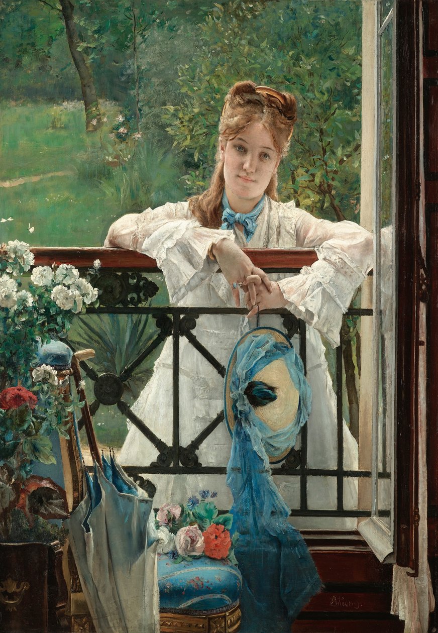 The Blue Ribbon, ca 1894. av Alfred Emile Stevens