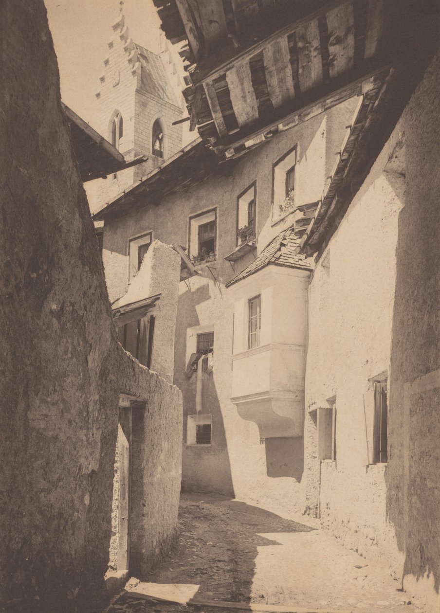 En gata i Sterzing, Tyrolen av Alfred Stieglitz
