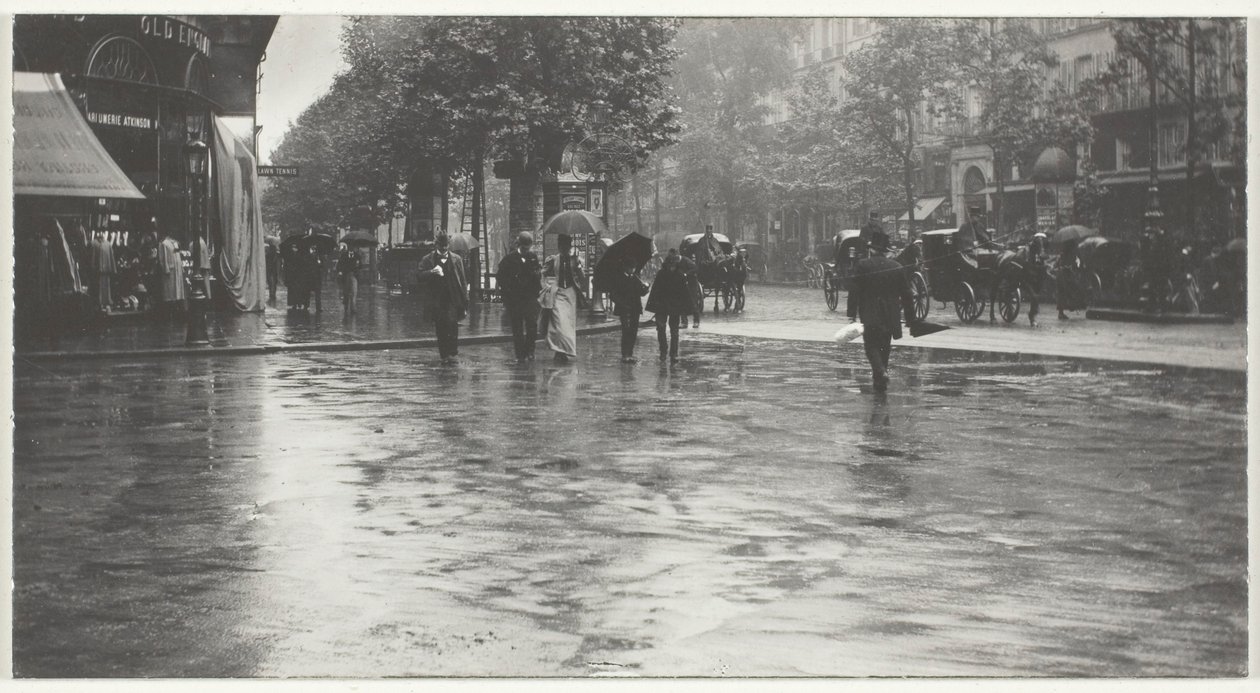 En blöt dag på Boulevarden, Paris av Alfred Stieglitz