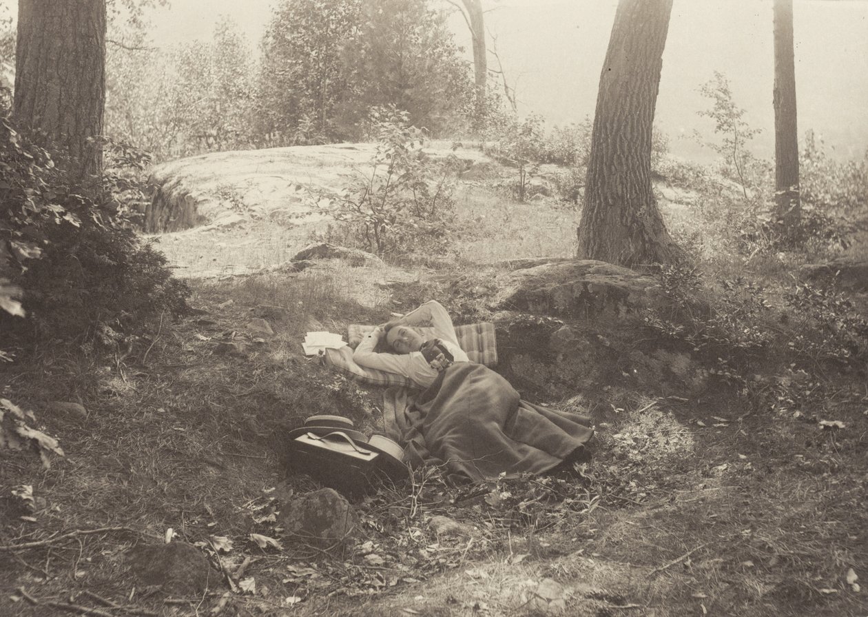 Emmy Obermeyer, Tea Island, Lake George av Alfred Stieglitz