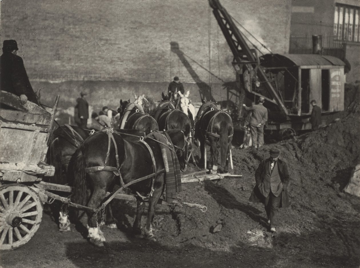 Utgrävning, New York av Alfred Stieglitz