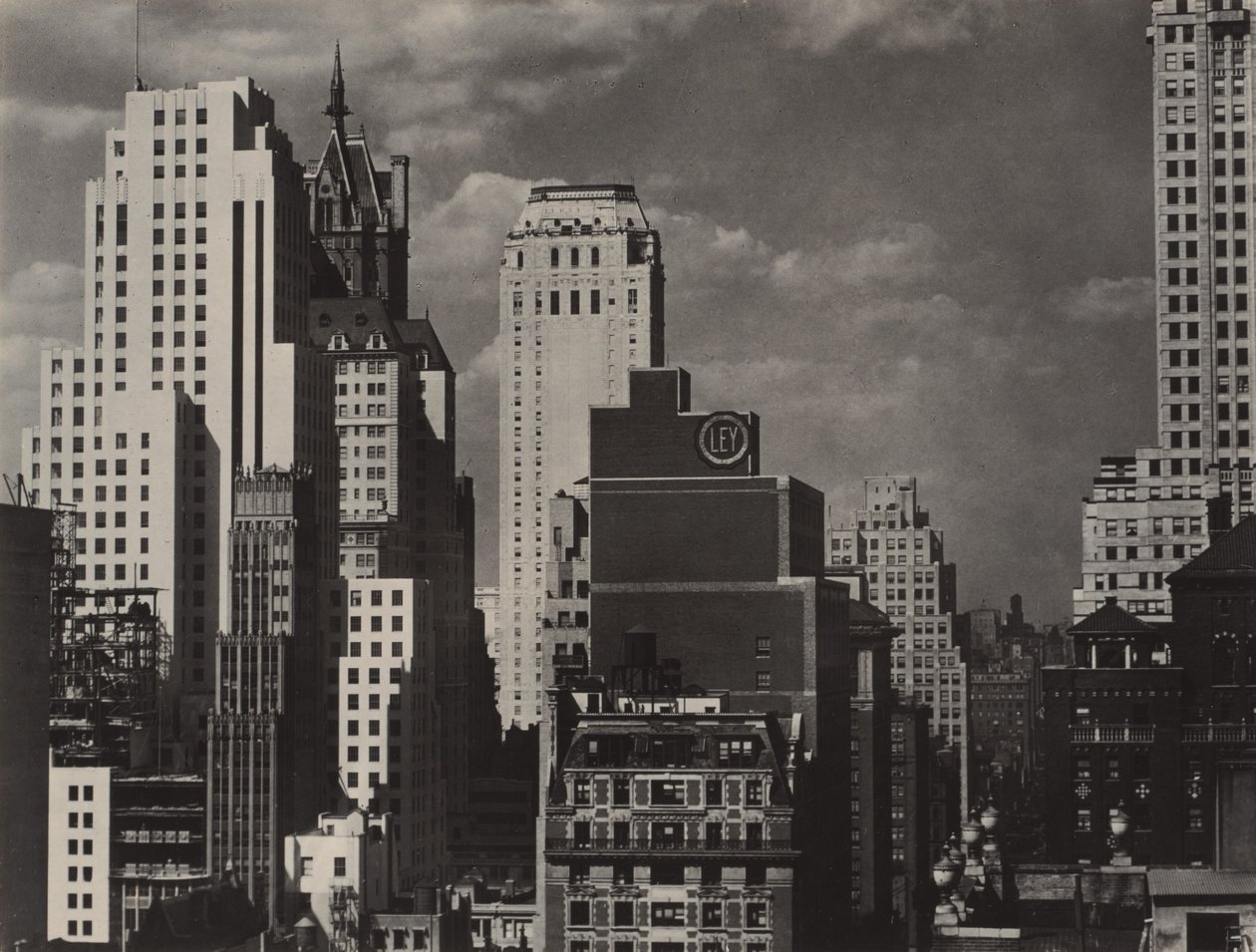 Från mitt fönster på An American Place, North av Alfred Stieglitz