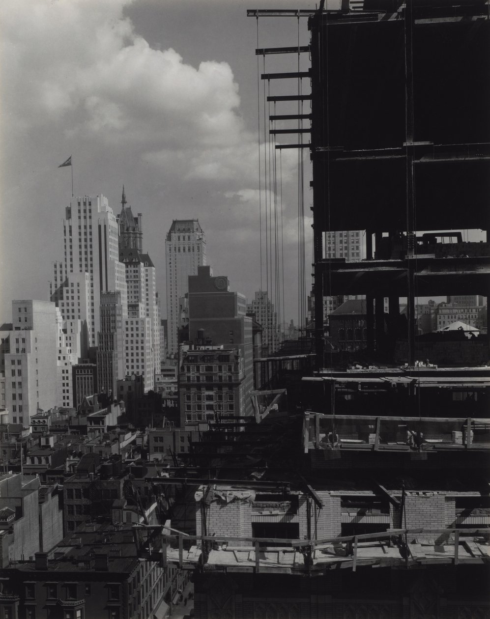 Från mitt fönster på An American Place, North av Alfred Stieglitz