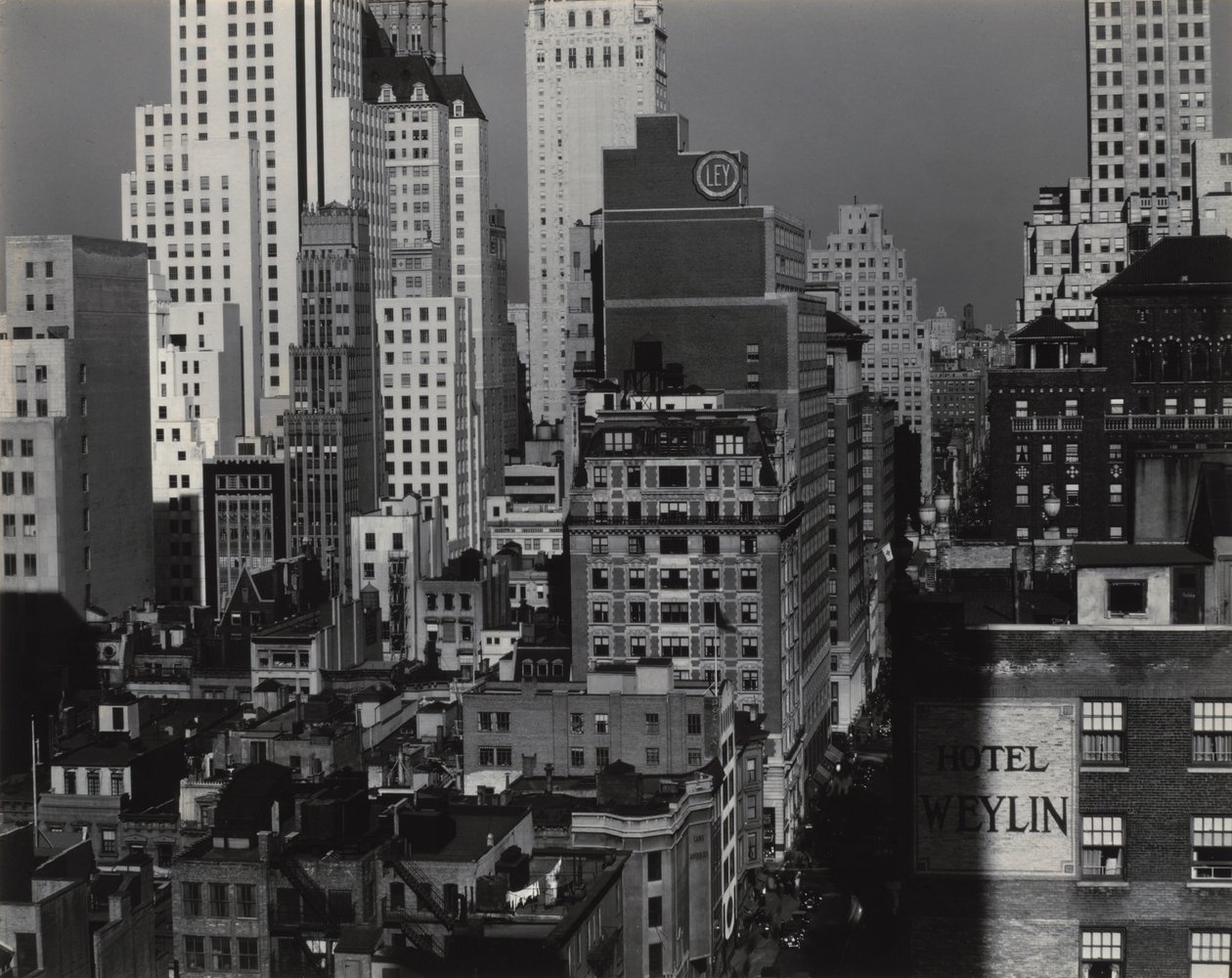Från mitt fönster på An American Place, North av Alfred Stieglitz