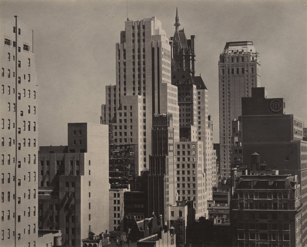 Från mitt fönster på An American Place, North av Alfred Stieglitz