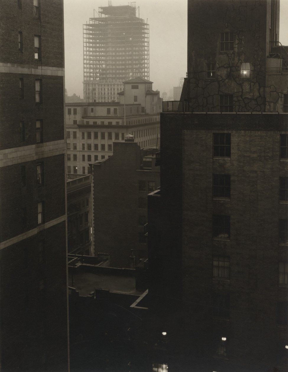 Från mitt fönster på An American Place, sydväst av Alfred Stieglitz