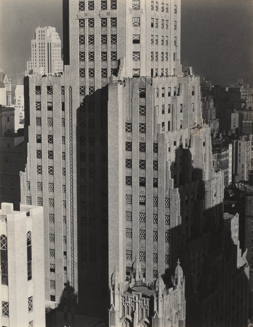 Från mitt fönster på Shelton, norr av Alfred Stieglitz