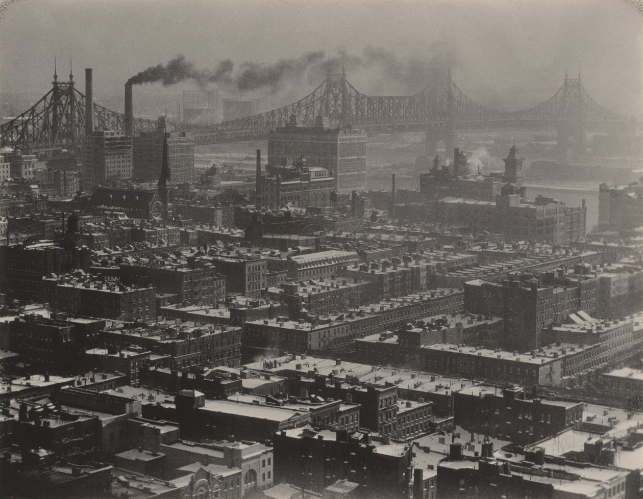Från rum "3003" - The Shelton, New York, vy mot nordost av Alfred Stieglitz