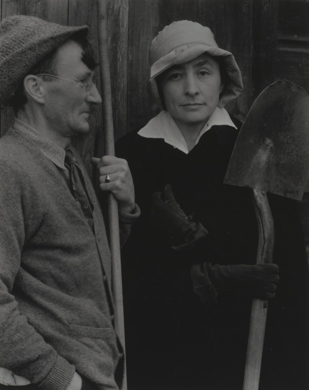 Georgia O’Keeffe och Donald Davidson av Alfred Stieglitz