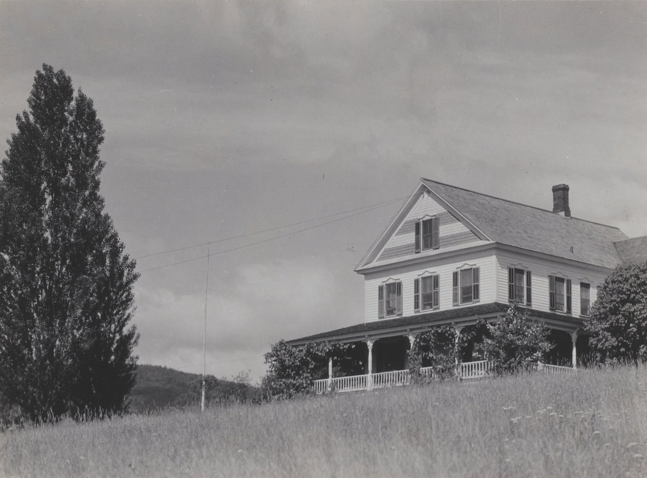 Hus på kullen, Lake George av Alfred Stieglitz