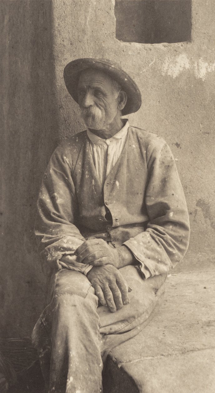 Italian Mason, Bellagio av Alfred Stieglitz