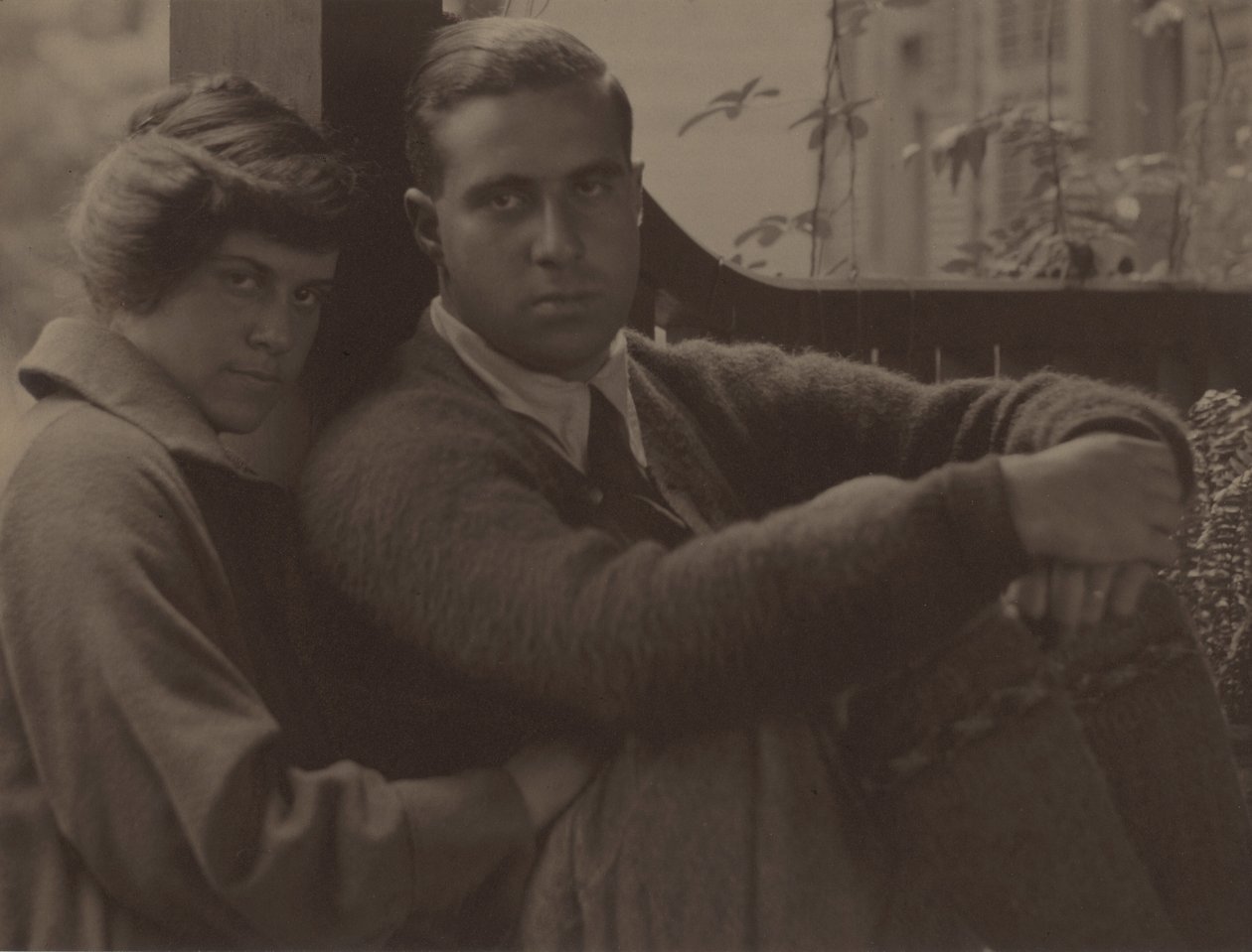Kitty Stieglitz och Edward Stieglitz av Alfred Stieglitz