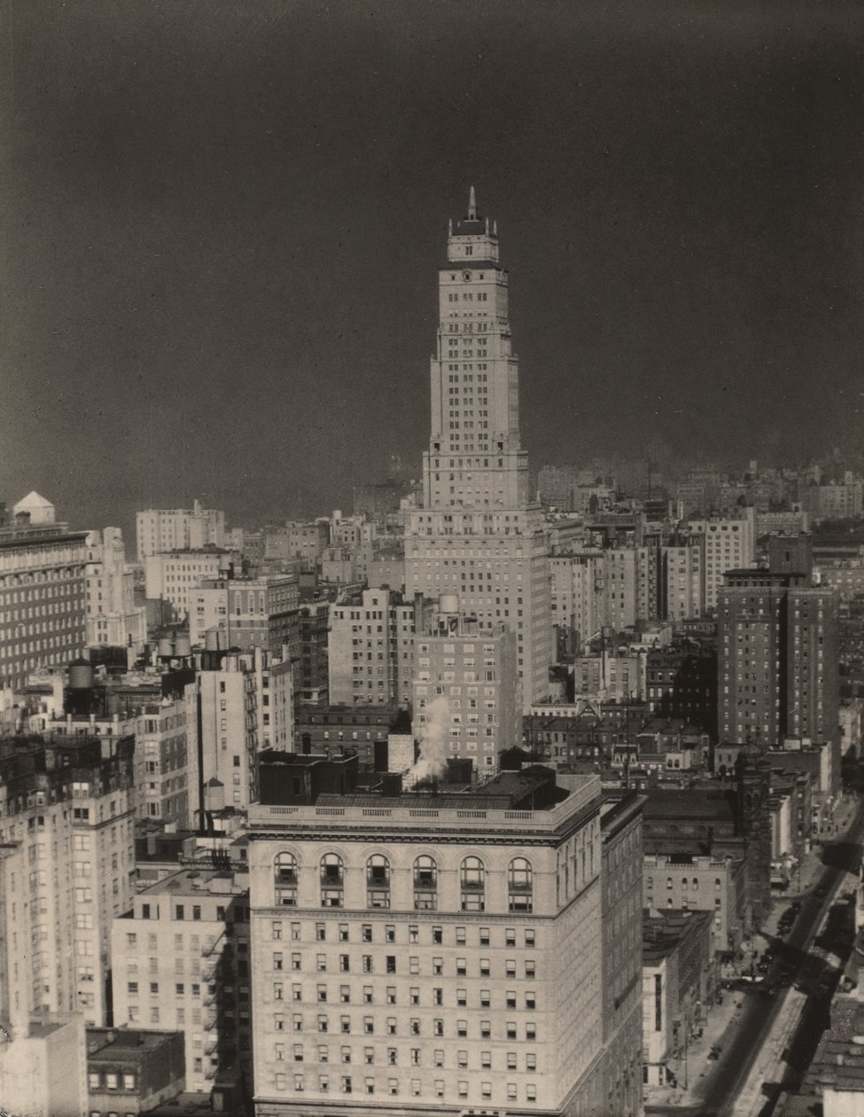Utsikt norrut från rum 3003, Shelton Hotel, New York av Alfred Stieglitz