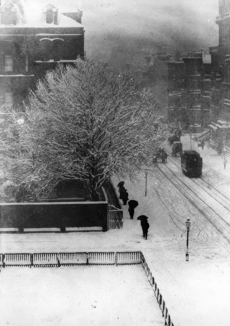 New York, gata / foto 1907 av Alfred Stieglitz