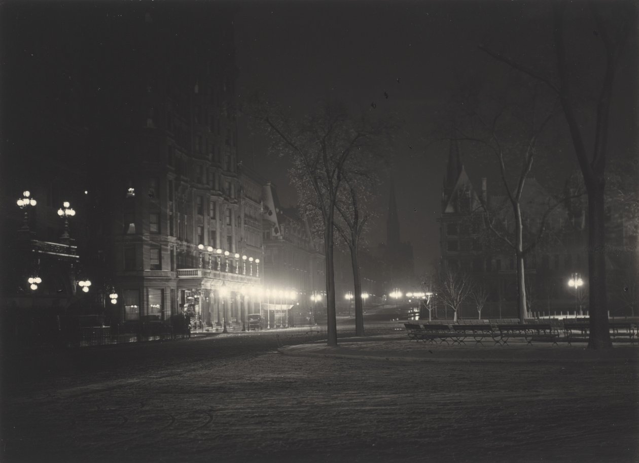 Natt, New York av Alfred Stieglitz