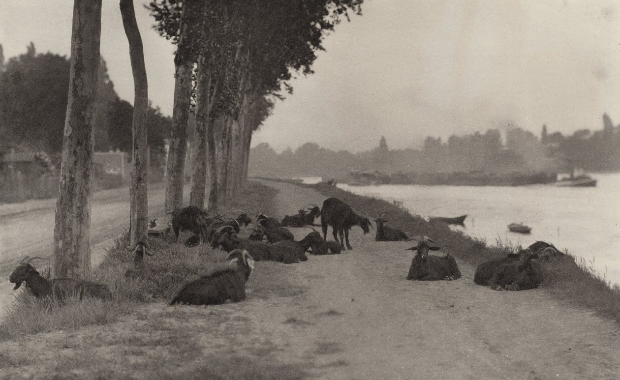 Vid Seine - nära Paris av Alfred Stieglitz