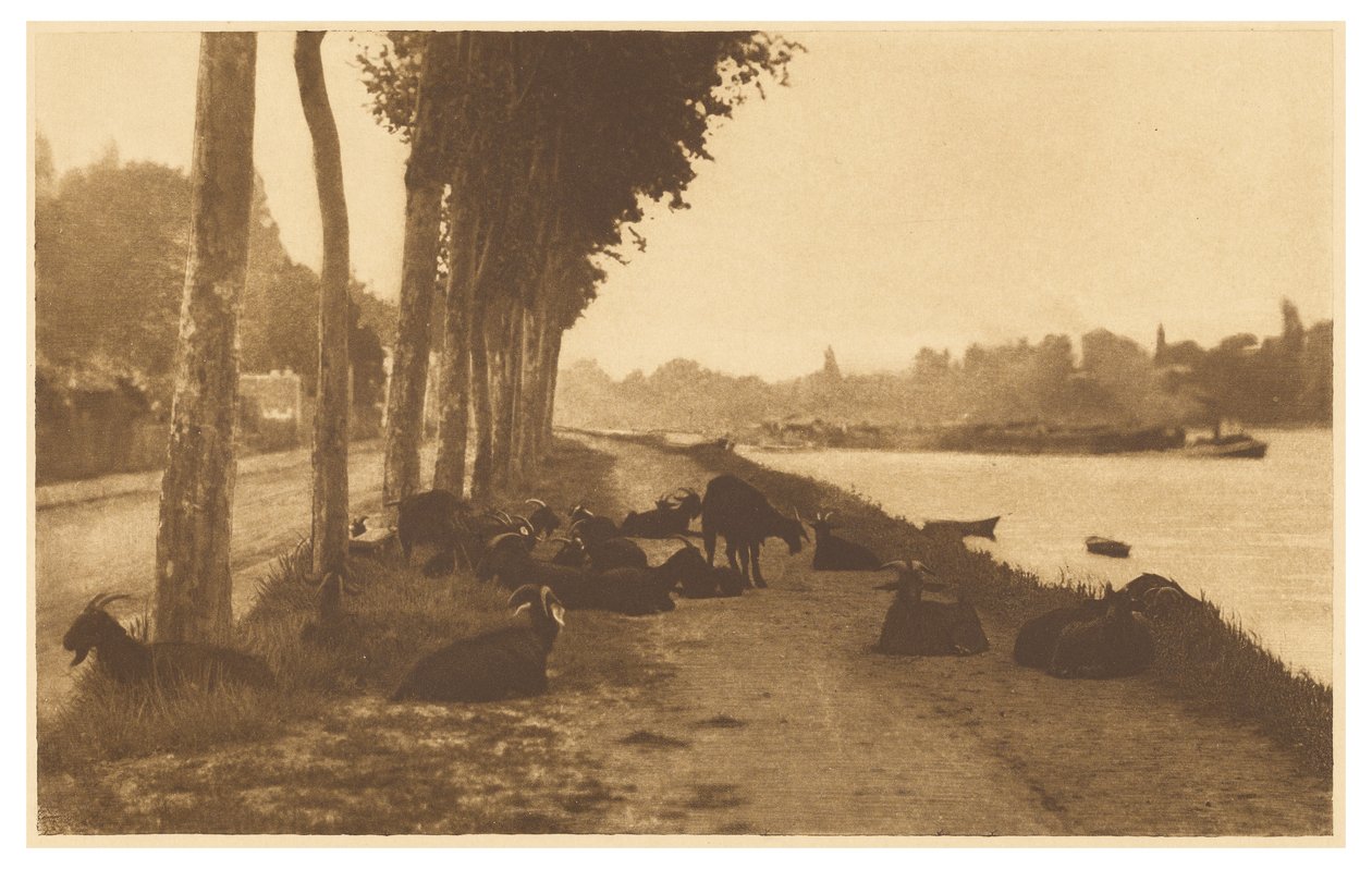 [På Seine - Nära Paris] av Alfred Stieglitz