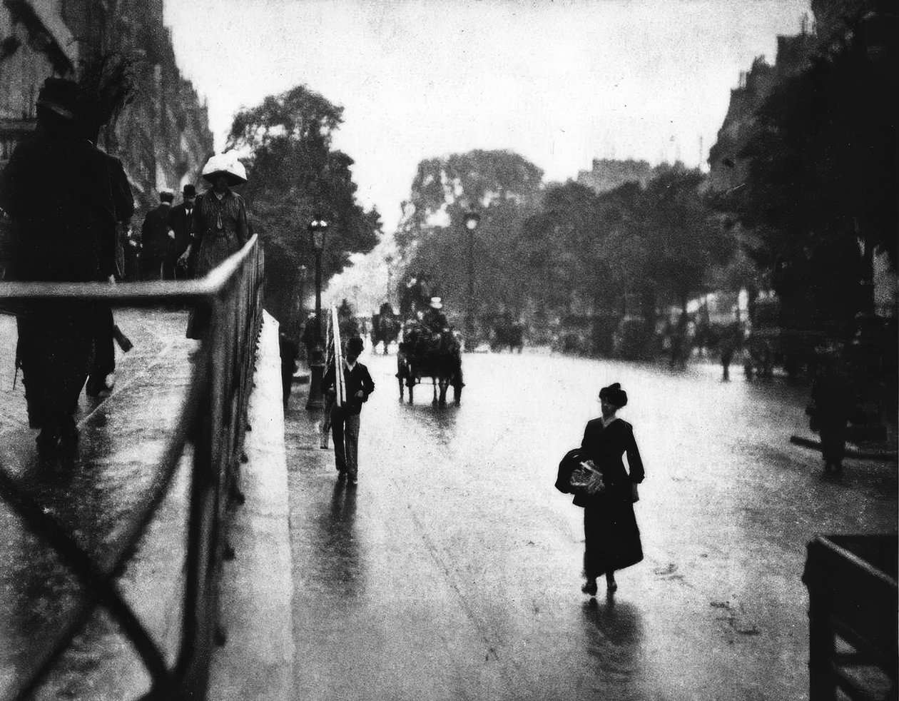 Paris, gatubild / foto 1911 av Alfred Stieglitz