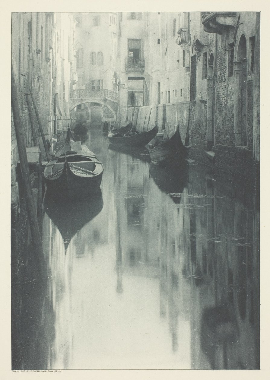 Reflektion-Venedig av Alfred Stieglitz