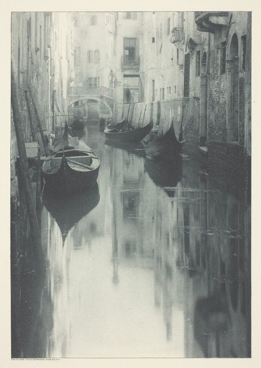 Reflektion-Venedig av Alfred Stieglitz