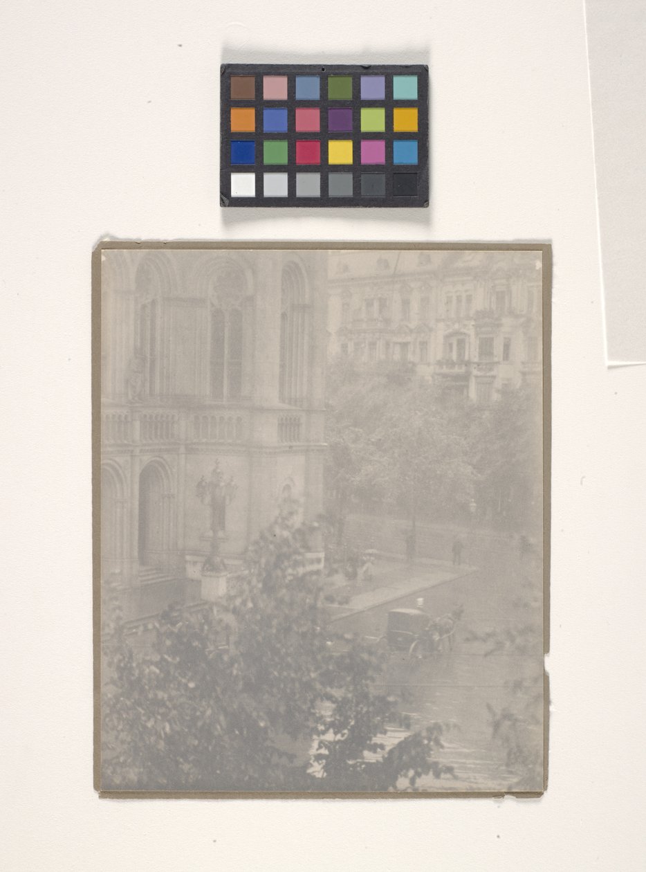 Snapshot--från mitt fönster, Berlin (fotogravyr) av Alfred Stieglitz