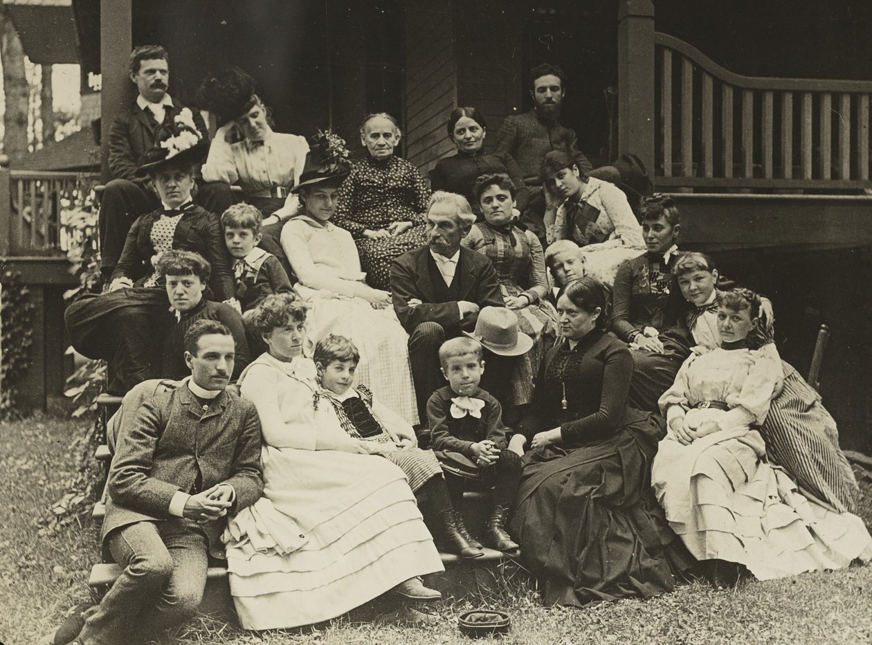 Stieglitz-familjen i Oaklawn, Lake George, 1888. av Alfred Stieglitz