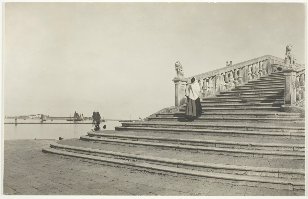 Venedigs stenar, Chioggia, 1887, tryckt 192039. av Alfred Stieglitz