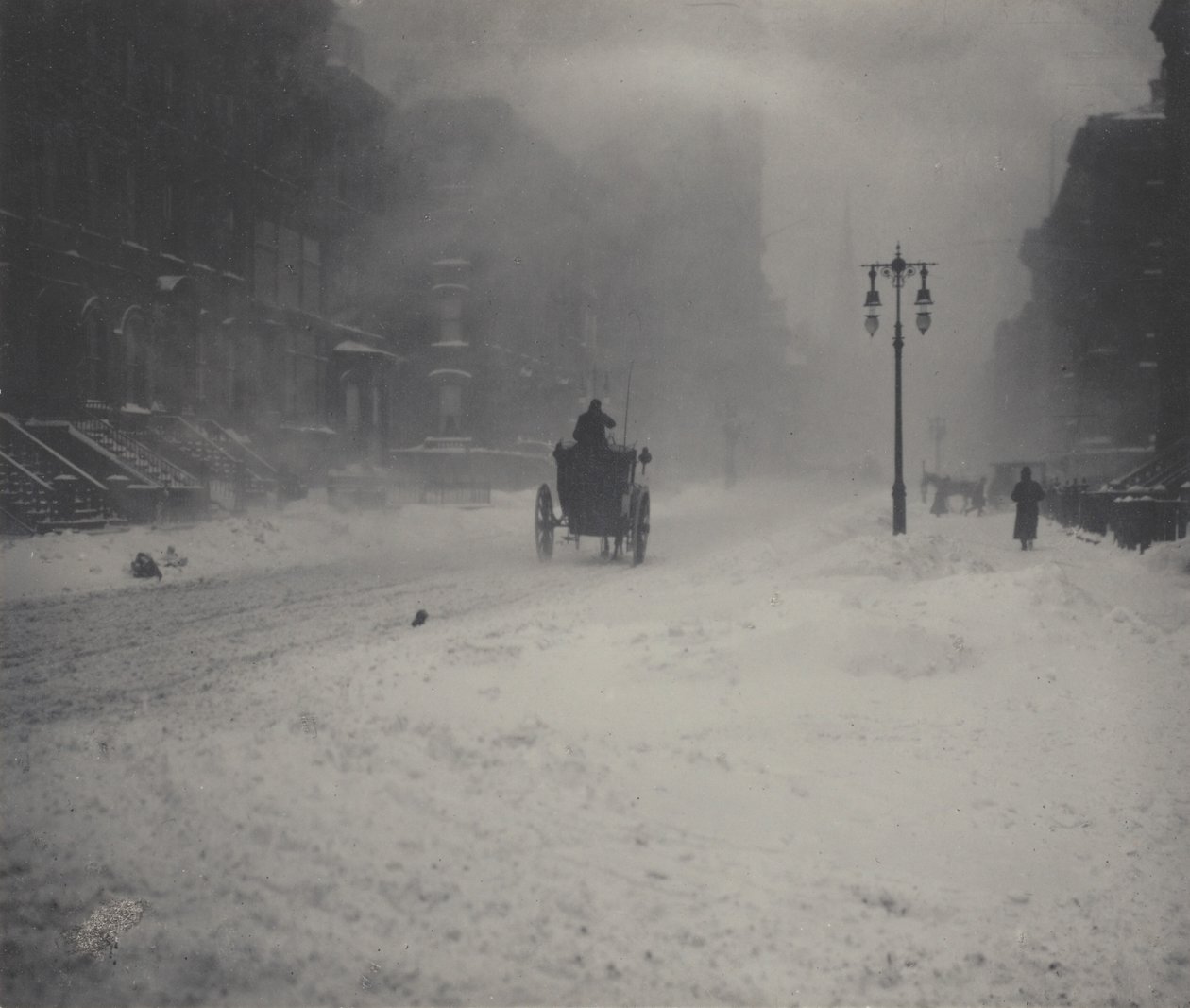 Snöstormen, New York av Alfred Stieglitz
