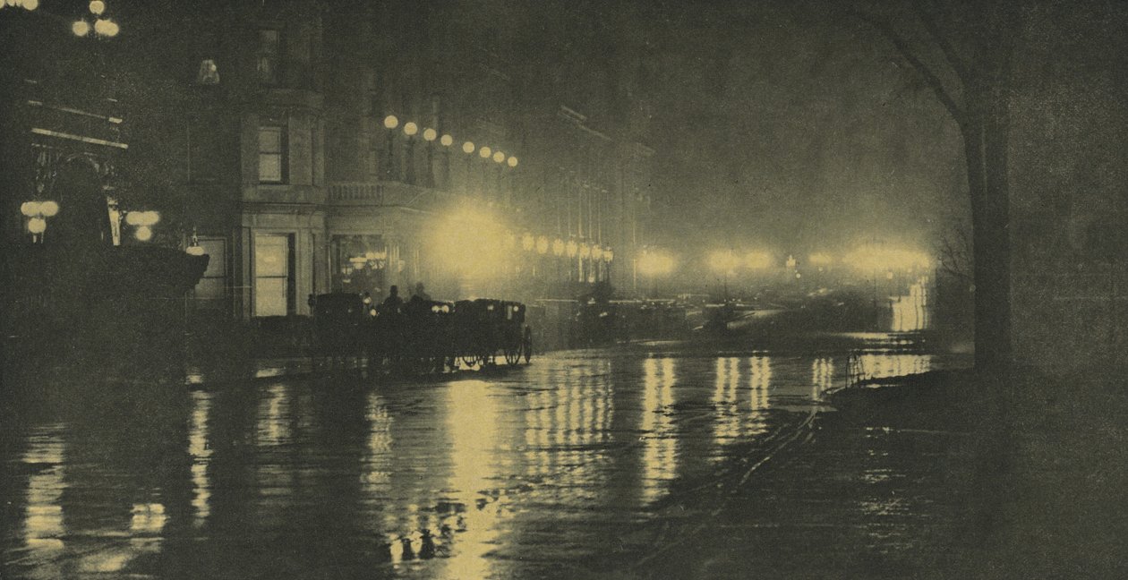 Nattens sken – New York av Alfred Stieglitz
