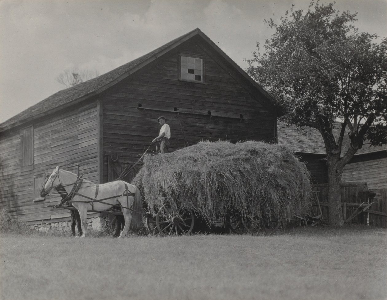 Hövagnen och ladan av Alfred Stieglitz
