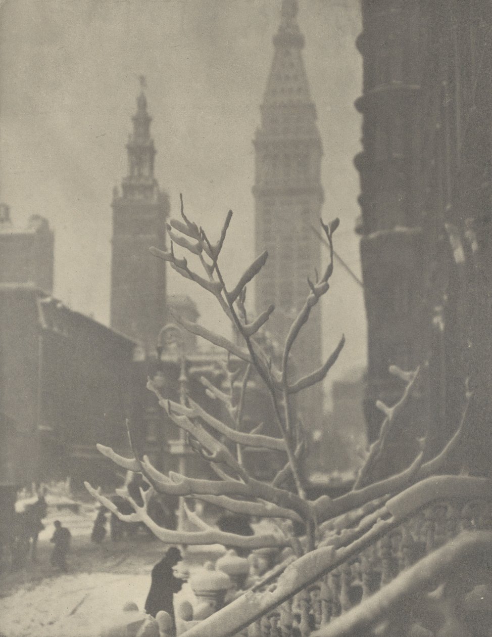Två torn - New York av Alfred Stieglitz