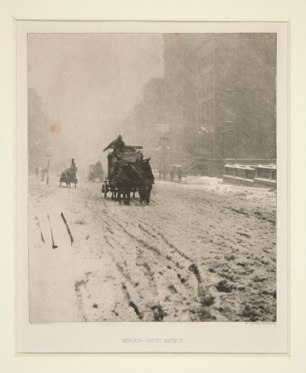 Vinter - Fifth Avenue av Alfred Stieglitz
