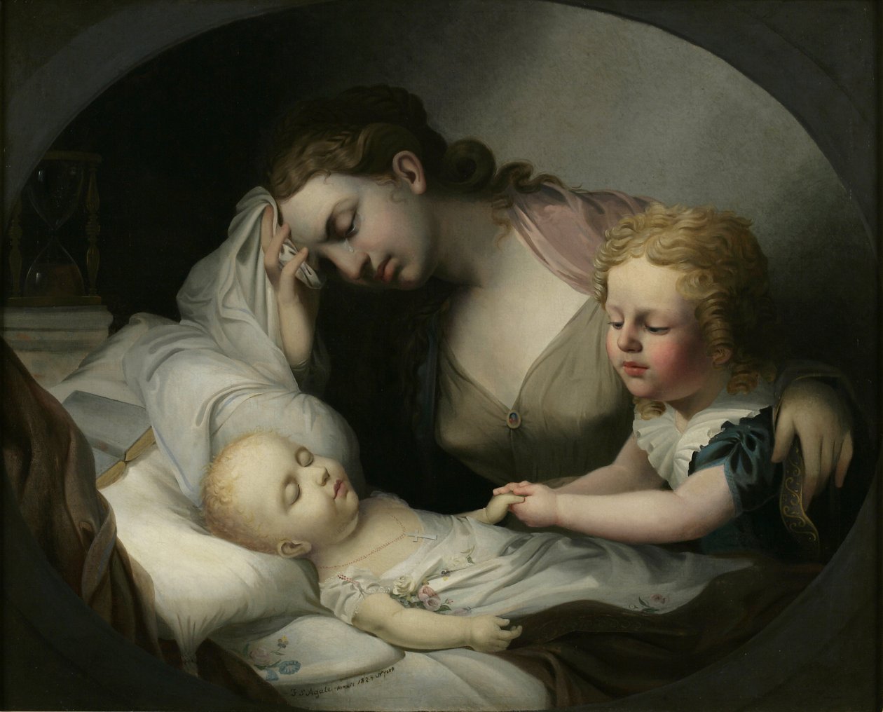 Mor klagar över sitt barn, 1824 av Alfred Thomas Agate
