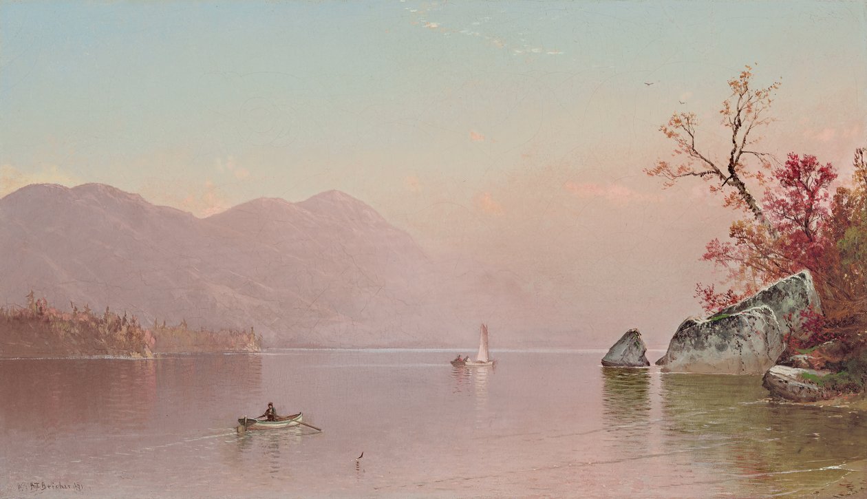 Höstdimma, Lake George av Alfred Thompson Bricher