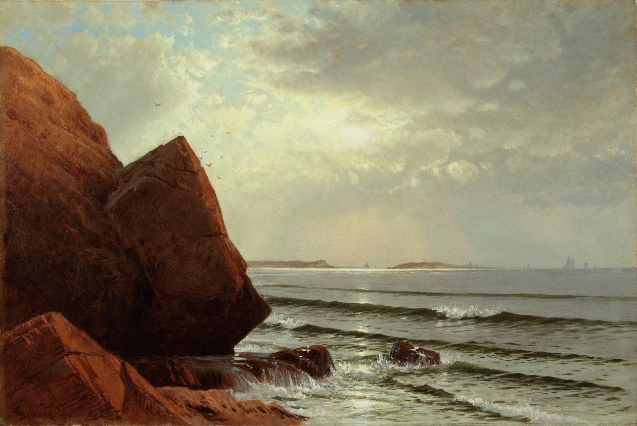 Morgon, Cape Ann 1875 (olja på duk) av Alfred Thompson Bricher